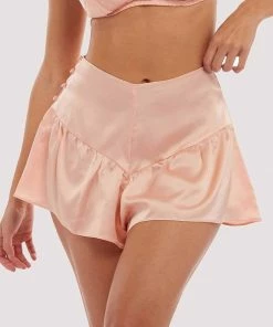 Bettie Page Lingerie Peach French Knicker