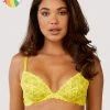 Playful Promises Audre Yellow Embroidery Plunge Bra Bras 1 Playful Promises Audre Yellow Embroidery Plunge Bra Bras