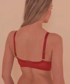 Playful Promises Caroline Folded Satin Full Bust Strappy Bra 7 Playful Promises Caroline Folded Satin Full Bust Strappy Bra