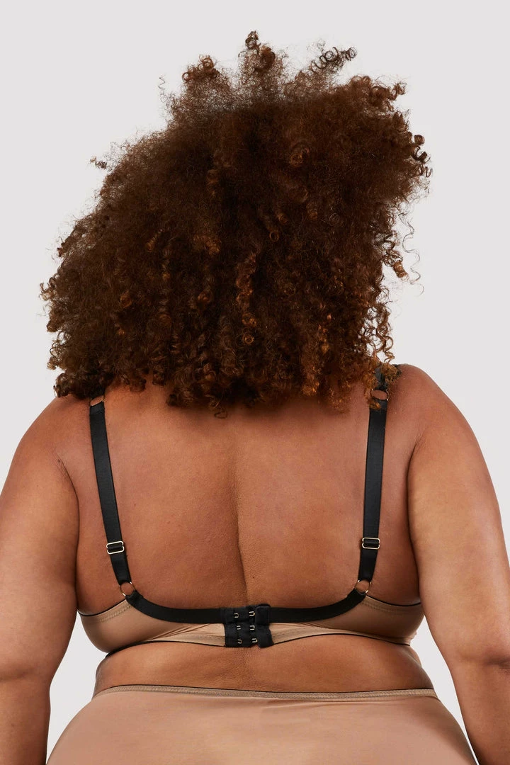 Playful Promises Curve Exclusive Bras Clara Latte And Black Lace Harness And Bra 6 Playful Promises Curve Exclusive Bras Clara Latte And Black Lace Harness And Bra