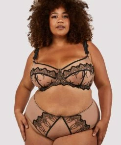 Playful Promises Curve Exclusive Bras Clara Latte And Black Lace Harness And Bra 14 Playful Promises Curve Exclusive Bras Clara Latte And Black Lace Harness And Bra