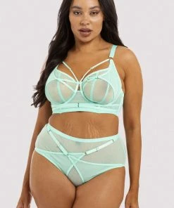 Playful Promises Eddie Aqua Crossover Wrap Bra Bras 31 Playful Promises Eddie Aqua Crossover Wrap Bra Bras