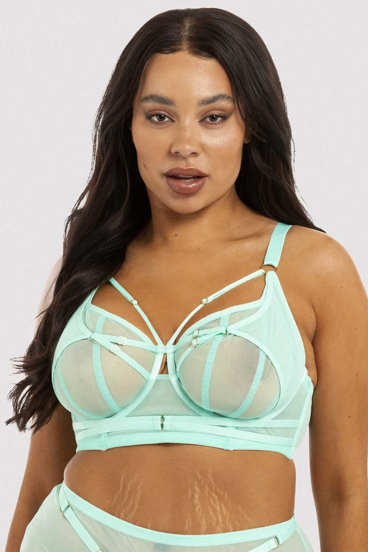 Playful Promises Eddie Aqua Crossover Wrap Bra Bras 17 Playful Promises Eddie Aqua Crossover Wrap Bra Bras