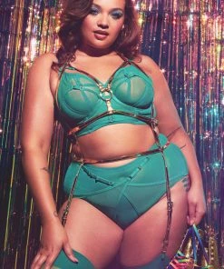 Playful Promises Bras Eddie Green Crossover Wrap Bra