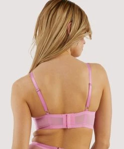 Playful Promises Eddie Pink Crossover Wrap Bra 16 Playful Promises Eddie Pink Crossover Wrap Bra