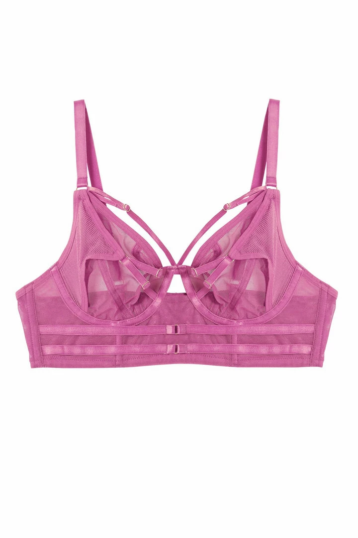 Playful Promises Eddie Pink Crossover Wrap Bra 11 Playful Promises Eddie Pink Crossover Wrap Bra