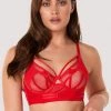 Playful Promises Bras Eddie Red Crossover Wrap Bra 2 Playful Promises Bras Eddie Red Crossover Wrap Bra