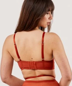 Playful Promises Bras Eddie Rust Crossover Wrap Bra 18 Playful Promises Bras Eddie Rust Crossover Wrap Bra