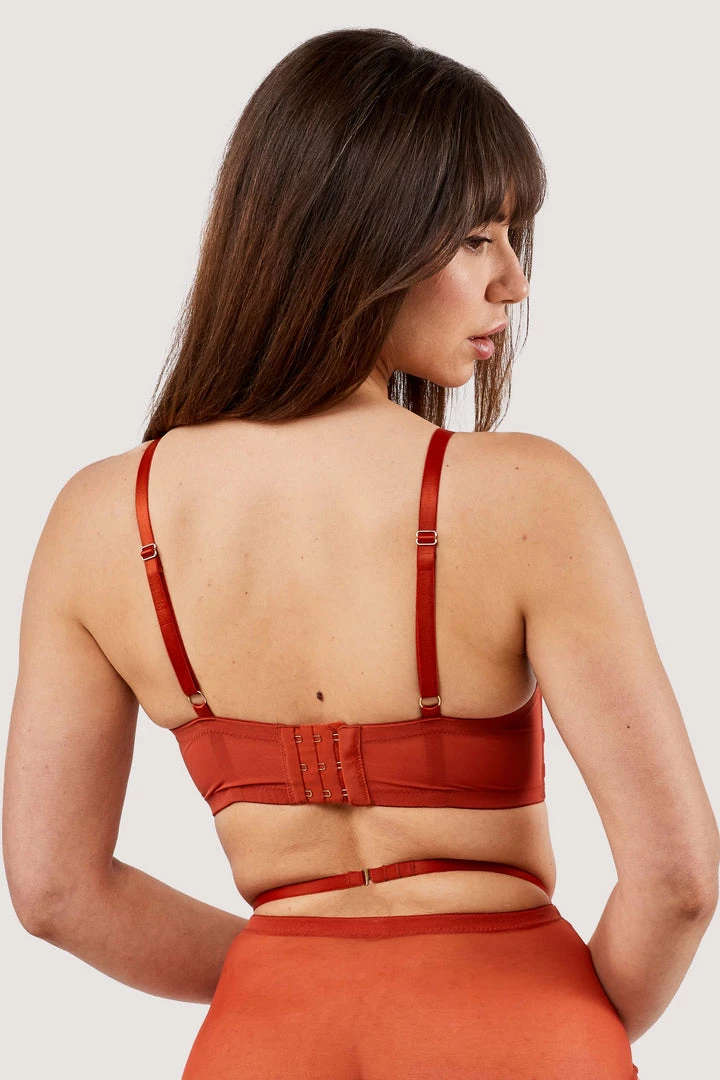 Playful Promises Bras Eddie Rust Crossover Wrap Bra 10 Playful Promises Bras Eddie Rust Crossover Wrap Bra