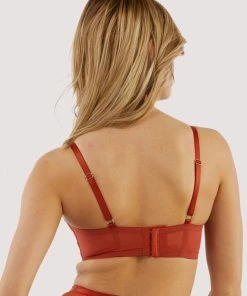 Playful Promises Bras Eddie Rust Crossover Wrap Bra 13 Playful Promises Bras Eddie Rust Crossover Wrap Bra