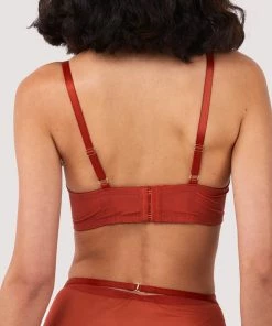 Playful Promises Bras Eddie Rust Crossover Wrap Bra 16 Playful Promises Bras Eddie Rust Crossover Wrap Bra