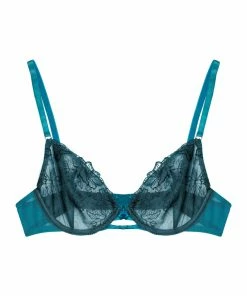Playful Promises Marsha Teal Embroidery And Rings Plunge Bra 17 Playful Promises Marsha Teal Embroidery And Rings Plunge Bra