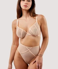 Playful Promises Nola Toffee Diamante Studded Bra Bras