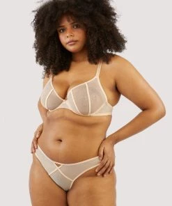 Playful Promises Nola Toffee Diamante Studded Bra Bras