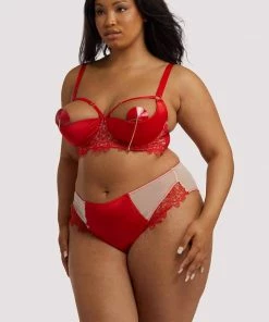 Playful Promises Bras Anaise Red Quarter Cup Bra