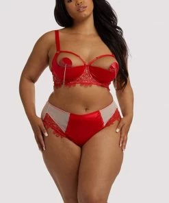 Playful Promises Bras Anaise Red Quarter Cup Bra