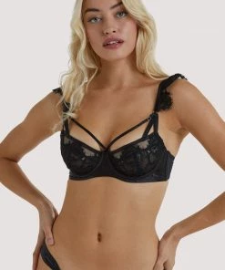 Playful Promises Outlet Anneliese Black Lace Bra