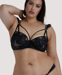 Playful Promises Outlet Anneliese Black Lace Bra