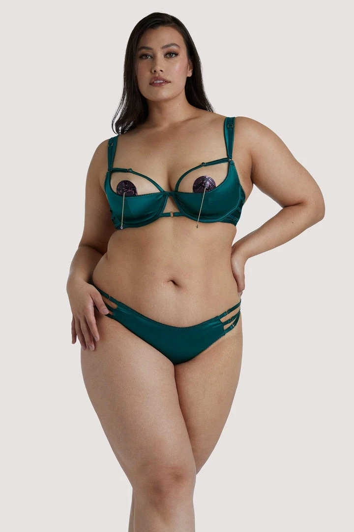 Playful Promises Outlet Ava 1/4 Cup Green Bra 13 Playful Promises Outlet Ava 1/4 Cup Green Bra