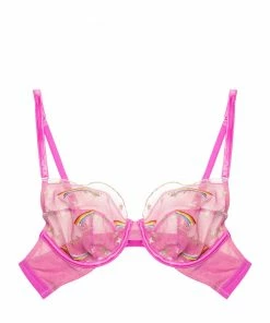 Playful Promises Coccinelle Rainbow Shooting Star Pride Embroidery Plunge Bra 17 Playful Promises Coccinelle Rainbow Shooting Star Pride Embroidery Plunge Bra