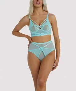 Playful Promises Eddie Aqua Crossover Wrap Bra Bras 22 Playful Promises Eddie Aqua Crossover Wrap Bra Bras