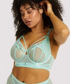 Playful Promises Eddie Aqua Crossover Wrap Bra Bras 26 Playful Promises Eddie Aqua Crossover Wrap Bra Bras