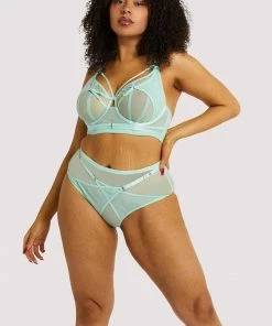 Playful Promises Eddie Aqua Crossover Wrap Bra Bras 27 Playful Promises Eddie Aqua Crossover Wrap Bra Bras