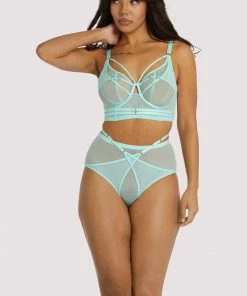 Playful Promises Eddie Aqua Crossover Wrap Bra Bras 24 Playful Promises Eddie Aqua Crossover Wrap Bra Bras