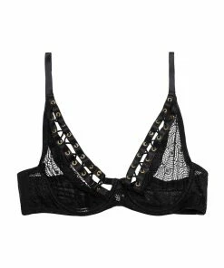 Playful Promises Outlet Florence Black Lattice Bra