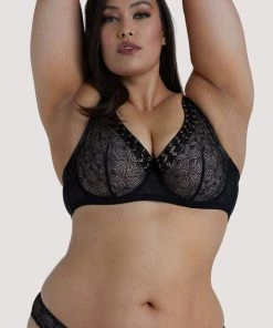 Playful Promises Outlet Florence Black Lattice Bra