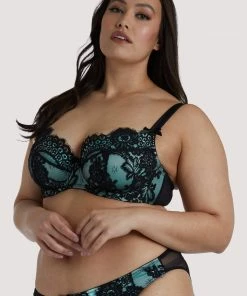 Playful Promises Jaquelina Mint Contrast Plunge Bra 23 Playful Promises Jaquelina Mint Contrast Plunge Bra