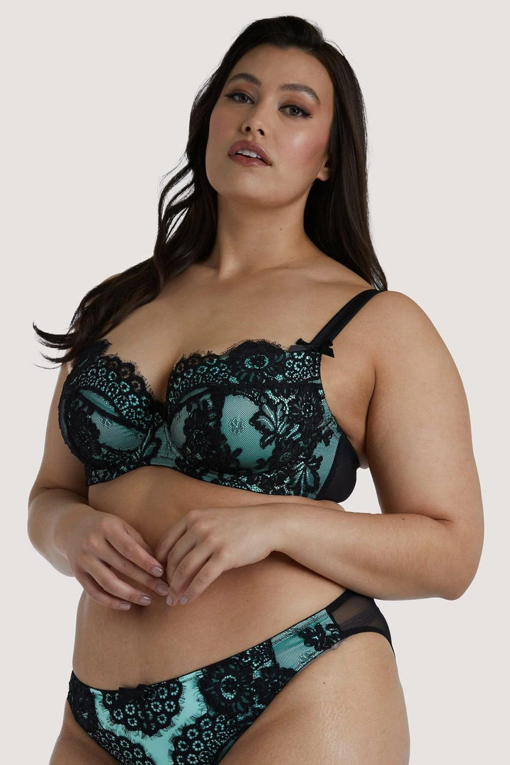 Playful Promises Jaquelina Mint Contrast Plunge Bra 11 Playful Promises Jaquelina Mint Contrast Plunge Bra