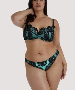 Playful Promises Jaquelina Mint Contrast Plunge Bra 25 Playful Promises Jaquelina Mint Contrast Plunge Bra