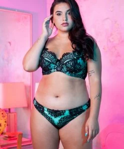 Playful Promises Jaquelina Mint Contrast Plunge Bra 24 Playful Promises Jaquelina Mint Contrast Plunge Bra