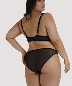 Playful Promises Jaquelina Mint Contrast Quarter Cup Bra Outlet