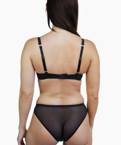 Playful Promises Jaquelina Mint Contrast Quarter Cup Bra Outlet