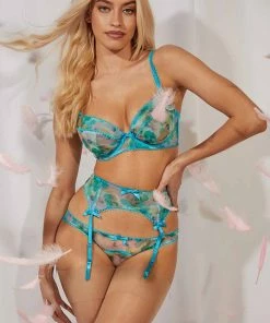 Playful Promises Joey Blue Watercolour Bra