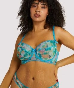 Playful Promises Joey Blue Watercolour Bra