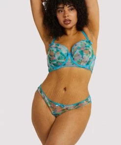 Playful Promises Joey Blue Watercolour Bra
