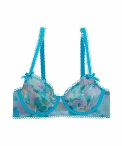 Playful Promises Joey Blue Watercolour Bra
