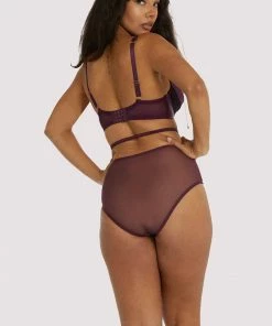Playful Promises Outlet Muriel Purple Lace Quarter Cup Bra 20 Playful Promises Outlet Muriel Purple Lace Quarter Cup Bra