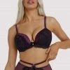 Playful Promises Outlet Muriel Purple Plunge Bra
