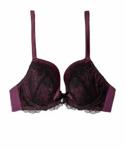 Playful Promises Outlet Muriel Purple Plunge Bra