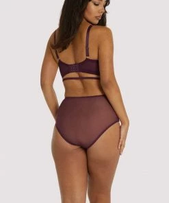 Playful Promises Outlet Muriel Purple Plunge Bra