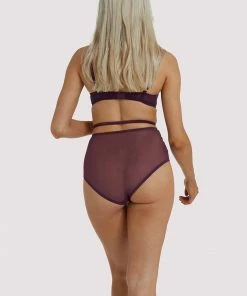 Playful Promises Outlet Muriel Purple Plunge Bra