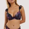 Playful Promises Noriko Crane Print Plunge Bra Bras 1 Playful Promises Noriko Crane Print Plunge Bra Bras
