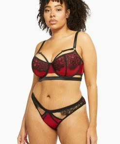 Playful Promises Tasmin Ruby Lace Bra Outlet