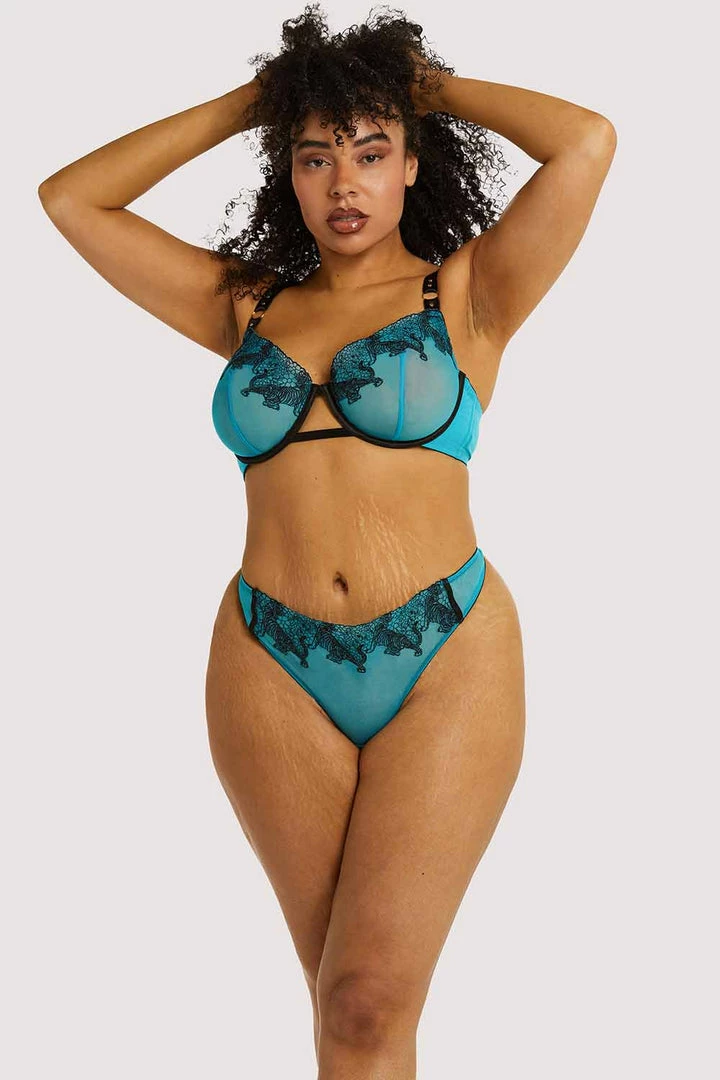 Playful Promises Tiger Blue Bra Outlet 13 Playful Promises Tiger Blue Bra Outlet