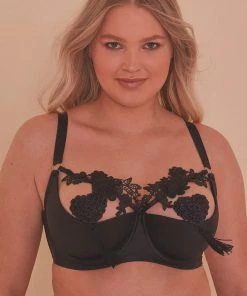 Playful Promises Virginia Guipure Quarter Cup Bra Outlet