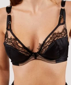 Playful Promises Bras Wren Black Lace And Illusion Mesh Bra